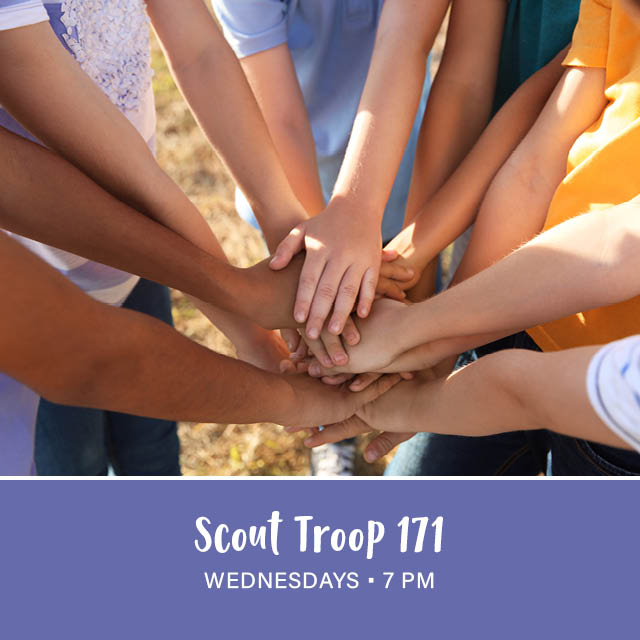 Wednesdays, 7 PM
Leadership and outdoor adventure opportunity for girls ages 11-17.
